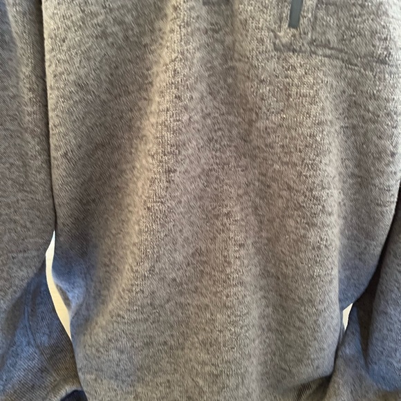 Eddie Bauer Sweater Mens XL Blue black Pullover Quarter Zip Polyester. - Picture 4 of 9